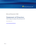 Daynamics NAV Statement of Direction 2011 (EN)